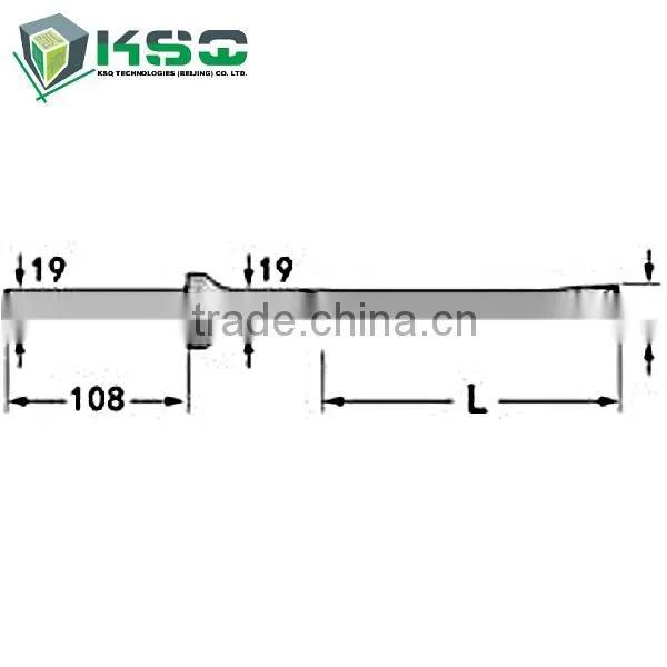 H22 H25 integrator rod 108mm Shank drill rod break/stone breaking tools