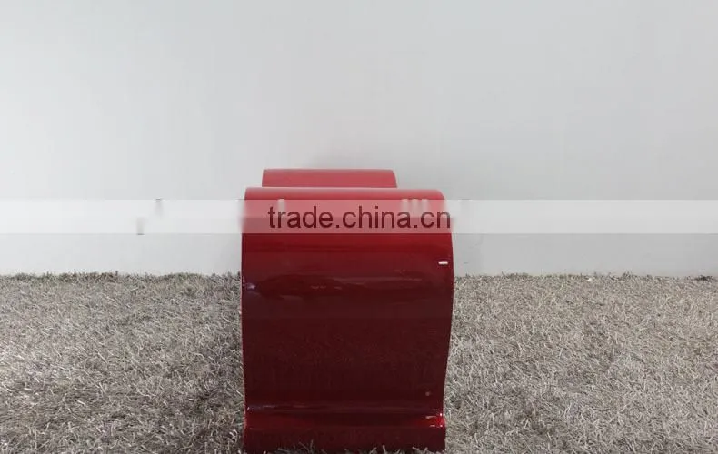 glass tea table design in fiberglass