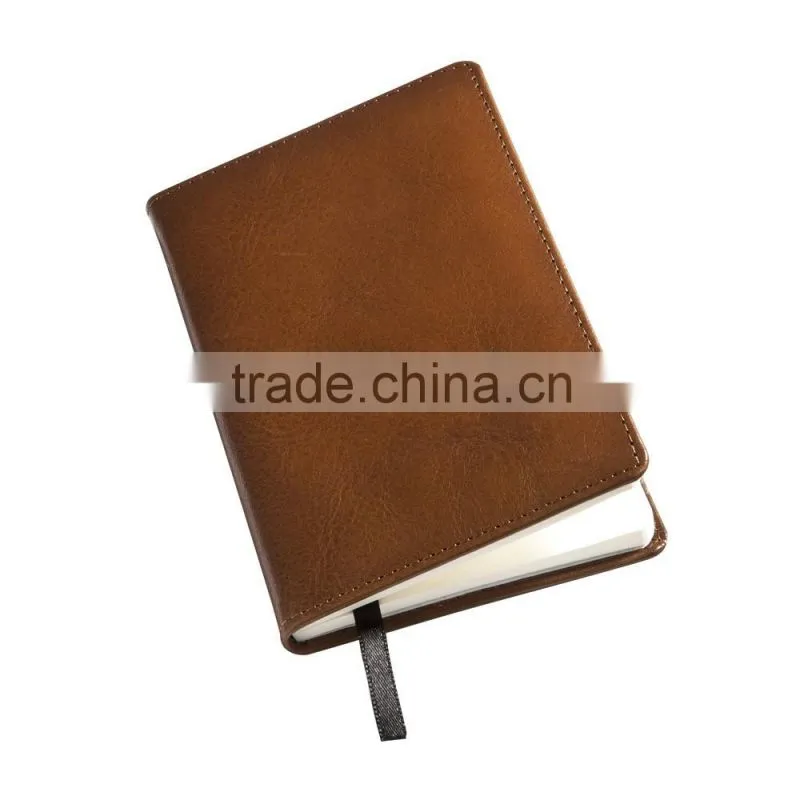 High quality LOGO printed PU leather notebook printing gift nokebook diary book business notebook printing