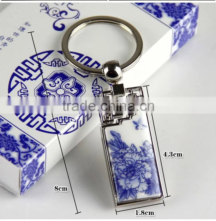 zinc alloy leather key holder as gift for your father and husband on Father's Day can custom design your words on it to show