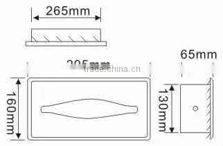 Modern toilet paper bin in wall paper holder 6801