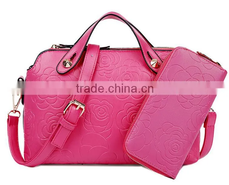 2 PCS! Cute Popular Shoulder Hand Tote Lady Woman Girls Bag Set