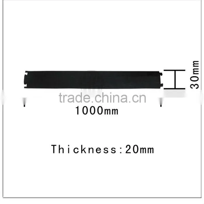 Rubber speed hump underground cable cover