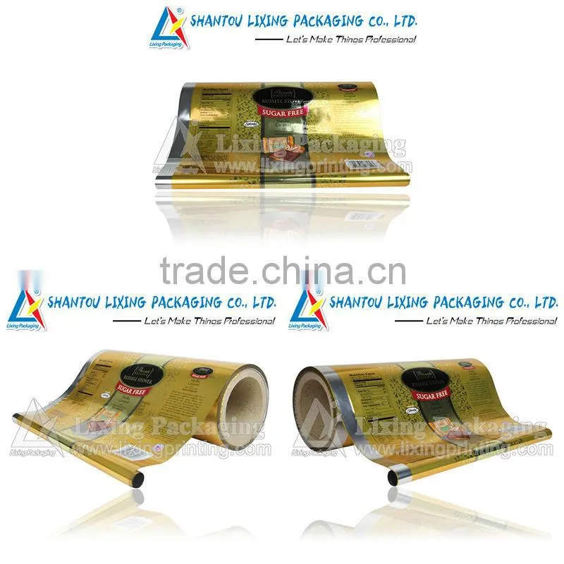 Laminated food grade packaging film