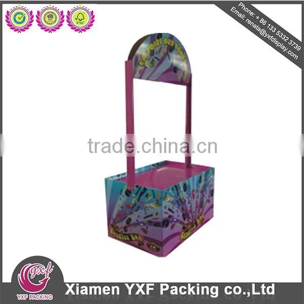 Custom Advertising Cardboard Floor Display Stand Unit