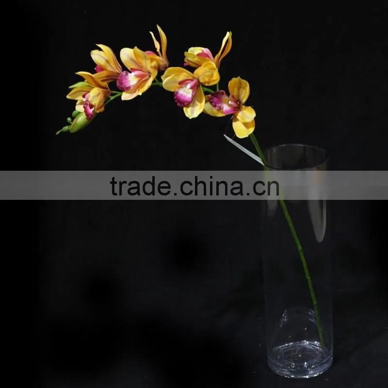 Hot sale 2016 low price artificial flower simulation butterfly orchid with seven heads