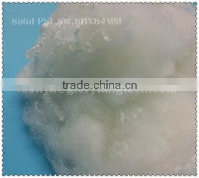 solid recycled polyester staple fiber