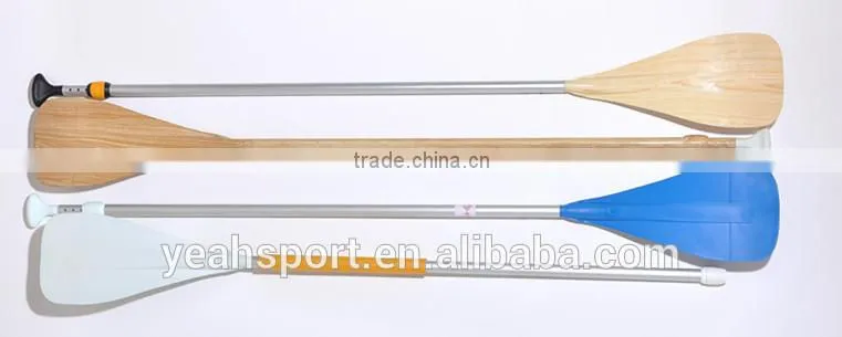 SUP Stand Up Paddle with plastic blade / wooden surface