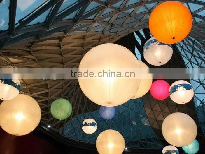 Inflatable hanging stage decorating led light hanging balloon for sale YK-112