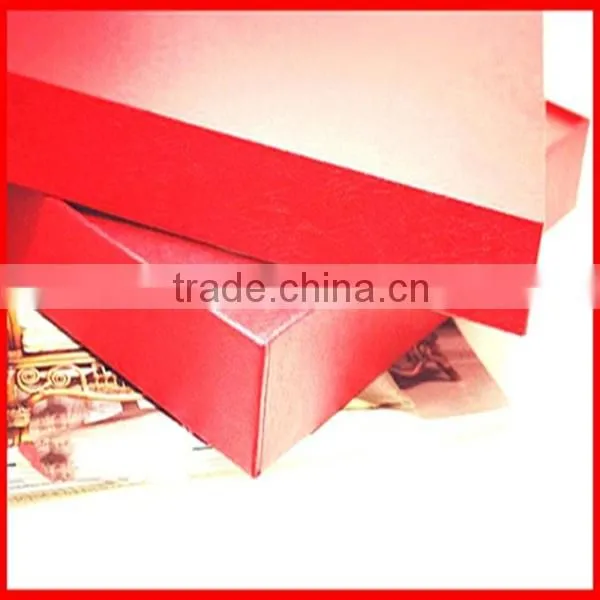 Embossed Red Good Design Custom Logo Printing Silk Storage Gift Box and Bag Wholesale