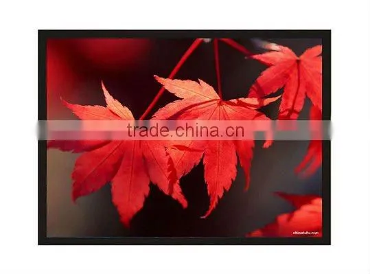 format16:9 106 inch Frame projection screen/fixed aluminiul frame projectin screen with black velvet