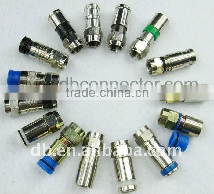 RG6 RG59 Waterproof Cable Compression BNC Connector