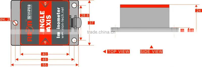 oil extraction tilt sensor slop measure 9~36v power supply analog output