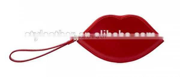 Fashion Lip Shape Custom Clutch Bag