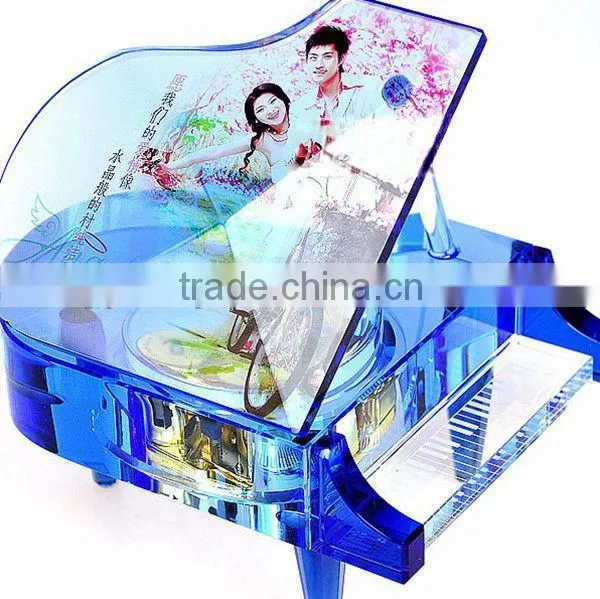 new product Fashion Crystal glass Music Box