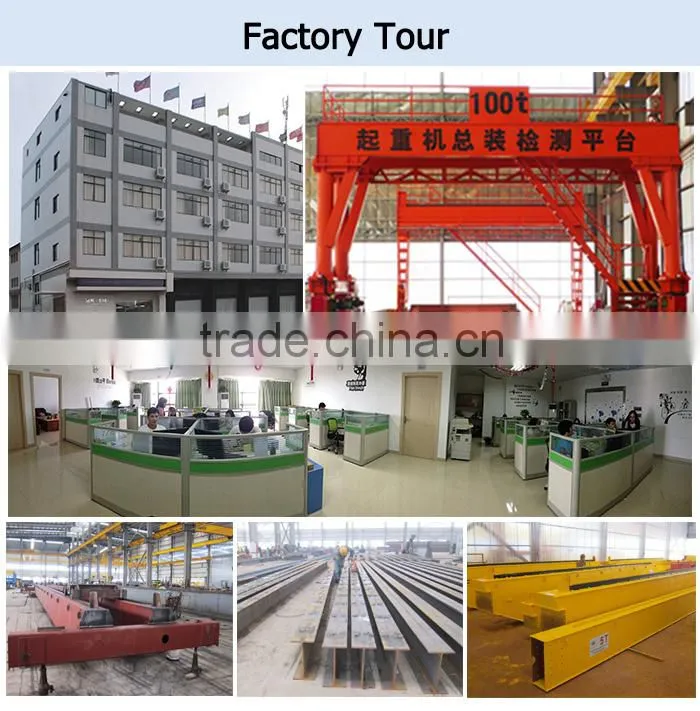 double girder china famous brand 1 ton-100 ton overhead crane