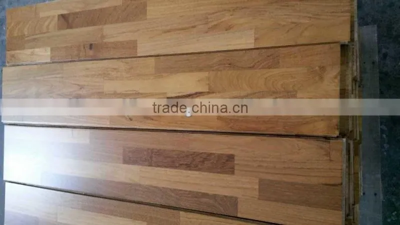 Finished Burma Teak Parquet Solid Wood Flooring