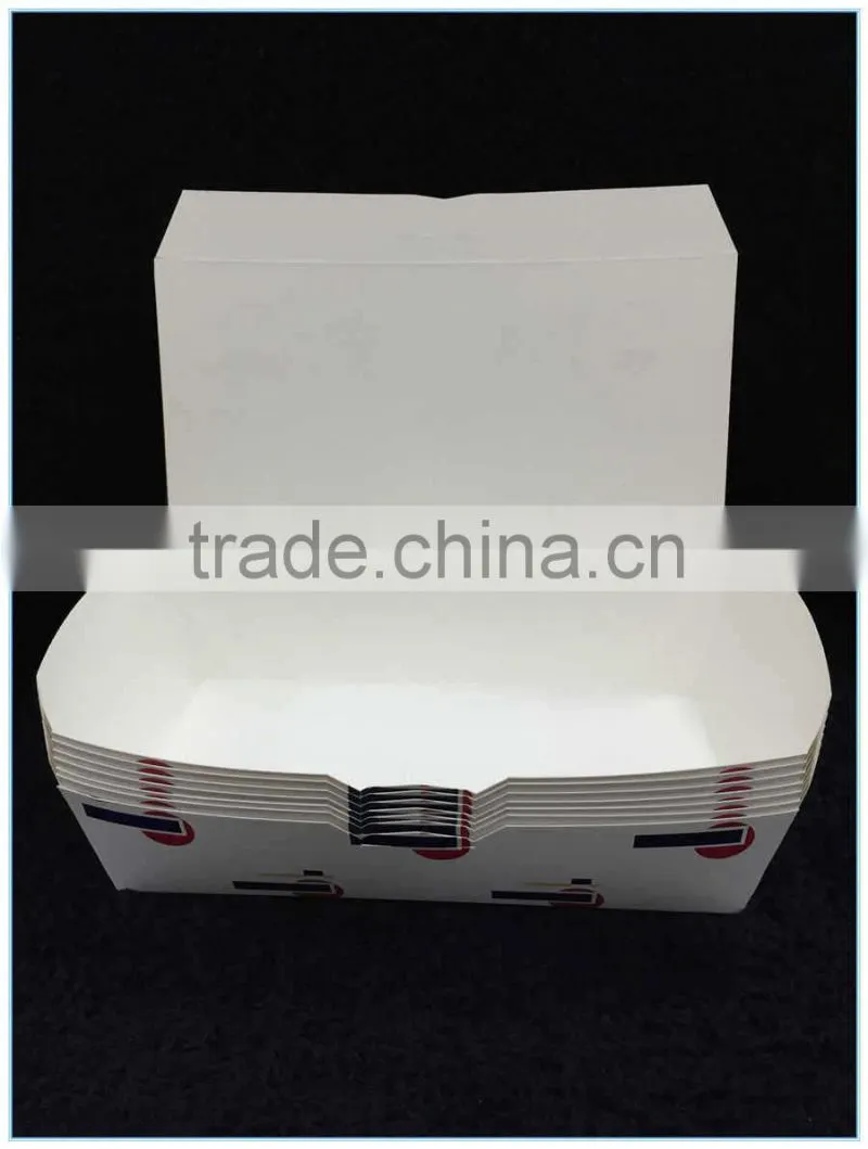 custom printing food paper tray with lid