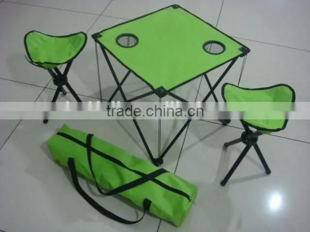 Steel Tube + 600D Oxford Outdoor Canvas Camping Folding Picnic Table