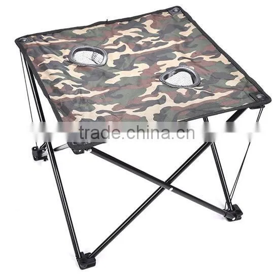 Steel Tube + 600D Oxford Outdoor Canvas Camping Folding Picnic Table
