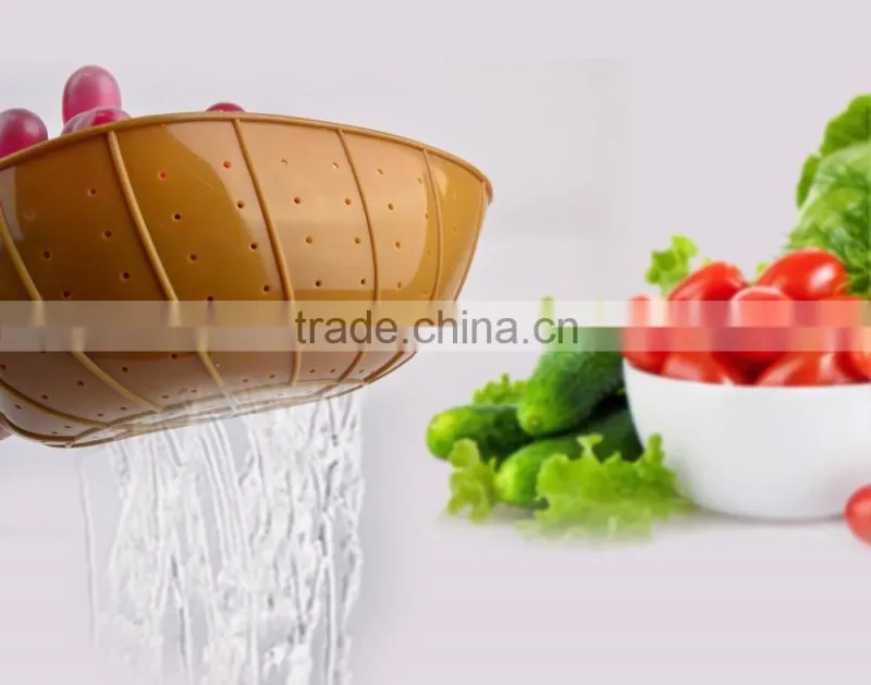 Popular Silicone Collapsible Collander Of Draining Basket Strainer Kitchen Steamer