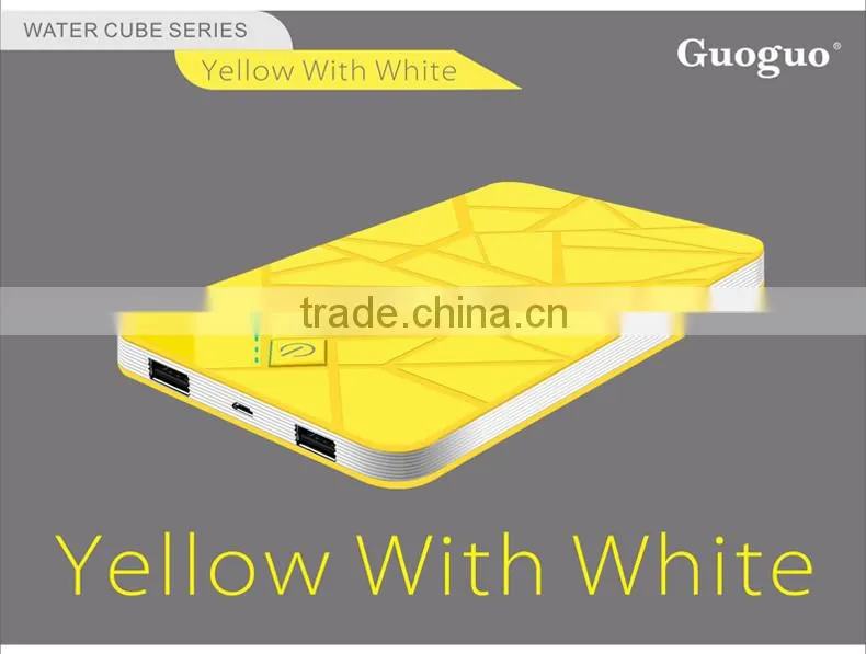 fashional rubber slim powerbank 4000/8000mah flat