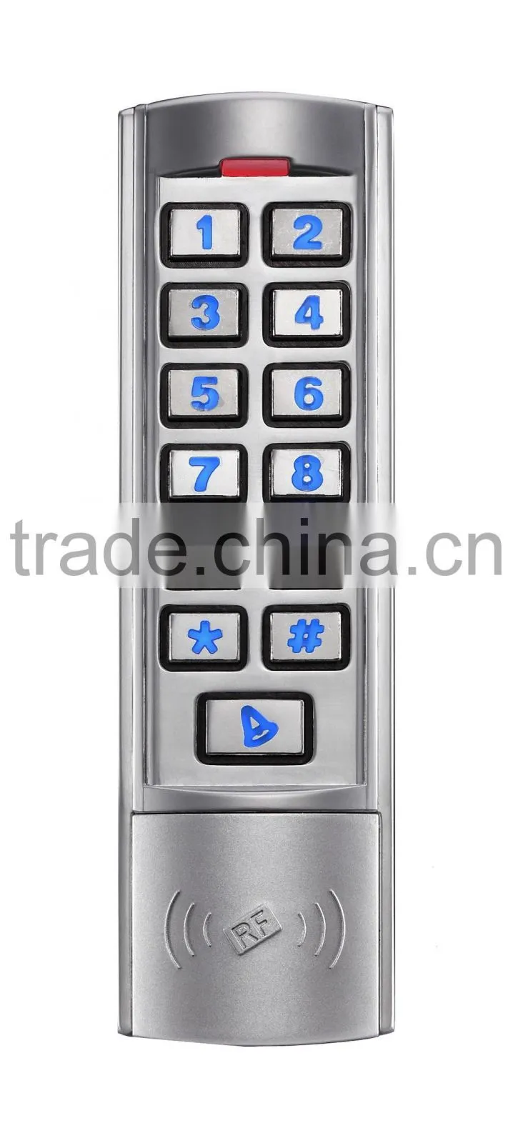 Remote Control EXIT Button Power RFID Card Magnetic lock Metal waterproof Keypad RFID Door Access Control System