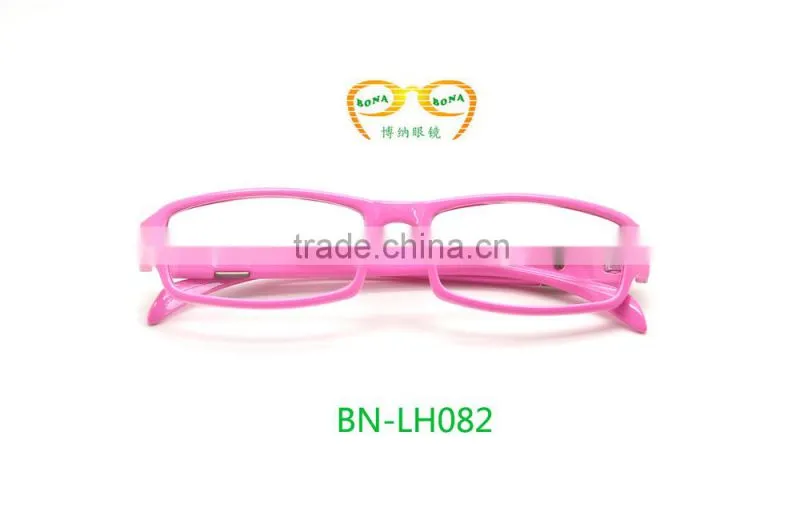pink color plastic girls Promotion Reading sunglasses with metal hinge