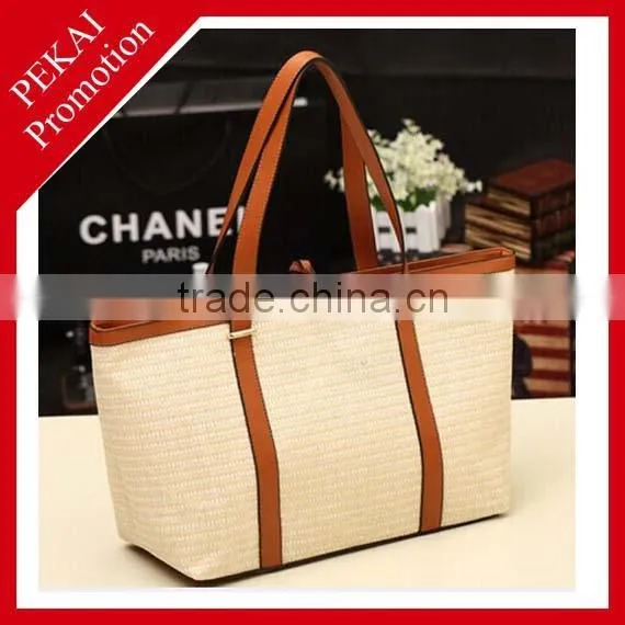 Customized promotional ladies fashionable jute bags