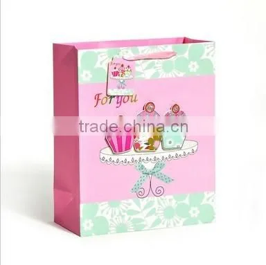 diy christmas brown paper drawstring gift bags