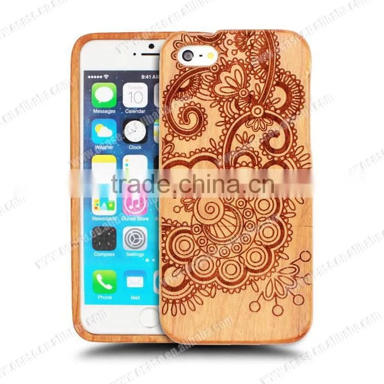 Luxury mobile phone case made of cherry wood for iphone 4s case.