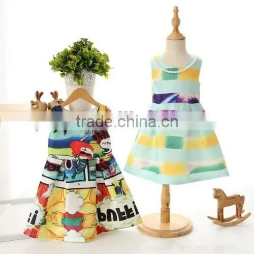 2016 include necklace flower kids party dresses factory direct kids fashion dresses pictures