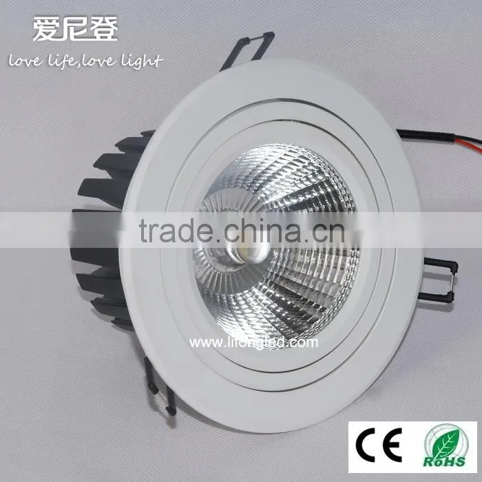 Dimmable 35W COB ceiling downlight,replace Philips metal halide lamp,pure white