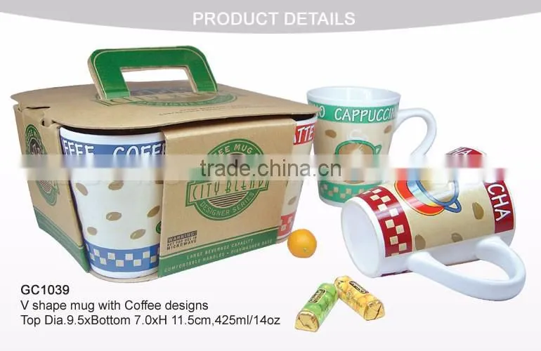 Advertising Ceramic Mug With Spoon LOGO Print Glazed Stoneware Coffee Mug