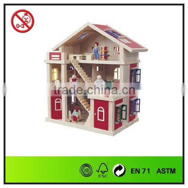 Best selling home show products miniature wood toys house