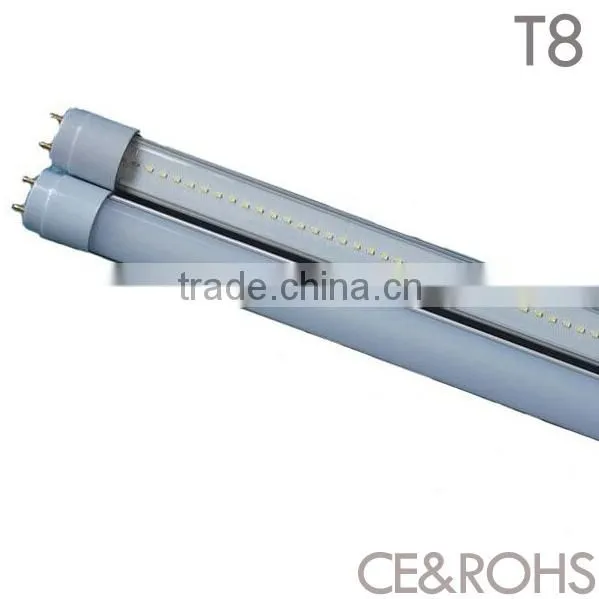 Clear cover T8 led lamp 2400mm 8ft FA8 Single Pin T8 led tube light, 240cm tube led CE RoHS listed