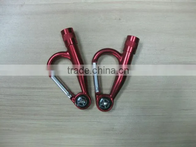 aluminium carabiner led flashlight