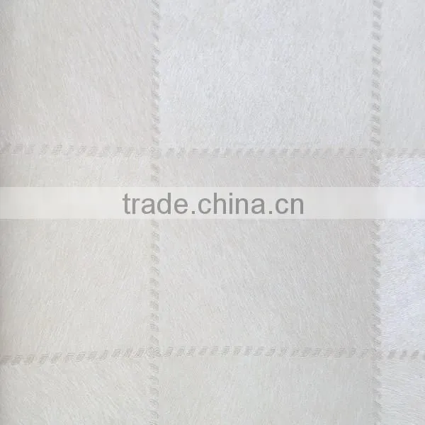 hand sewing leather effect vinyl wallpaper