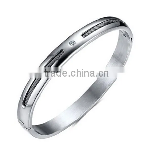 Wholesale Fashion Lady Rhinestone WIA Stainless Steel Bracelet