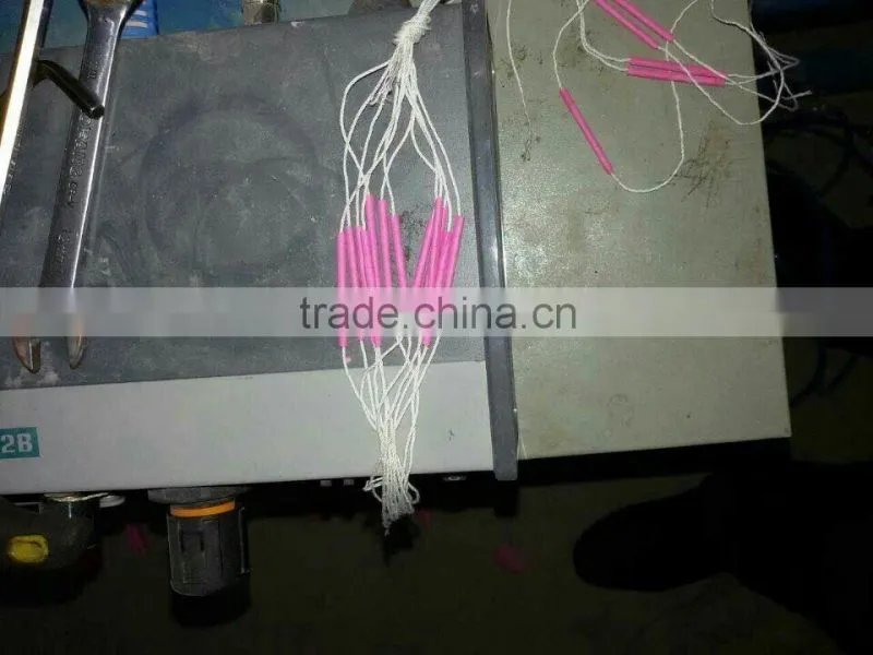 firecrackers pyrotechnics pulling thread machine