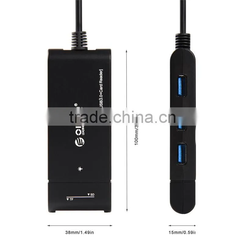 Wholesale 3in1 USB Connection Kit HUB SD TF Card Reader Adapter