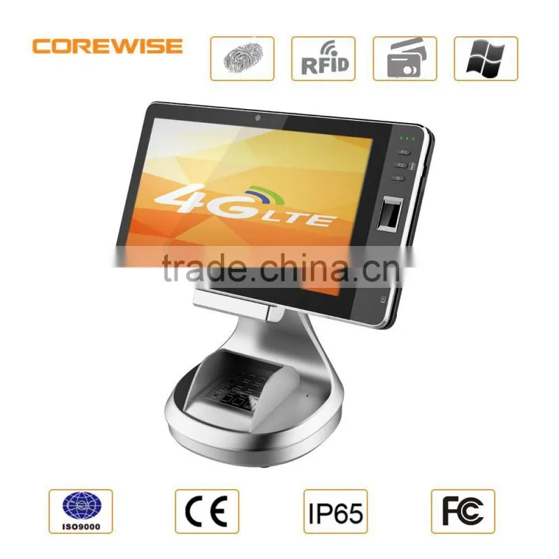 GPS WIFI Windows8 OS capacitive touch screen Magnetic stripe contact card reader pda