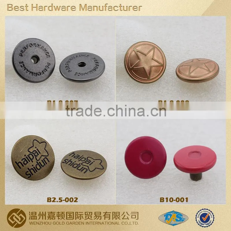 custom made metal fancy buttons for coats