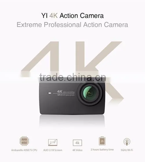 Original Xiaomi YI 4K Action Camera 2 II 2.19" Retina Screen Ambarella A9SE75 XiaoYi Sport DV International Edition