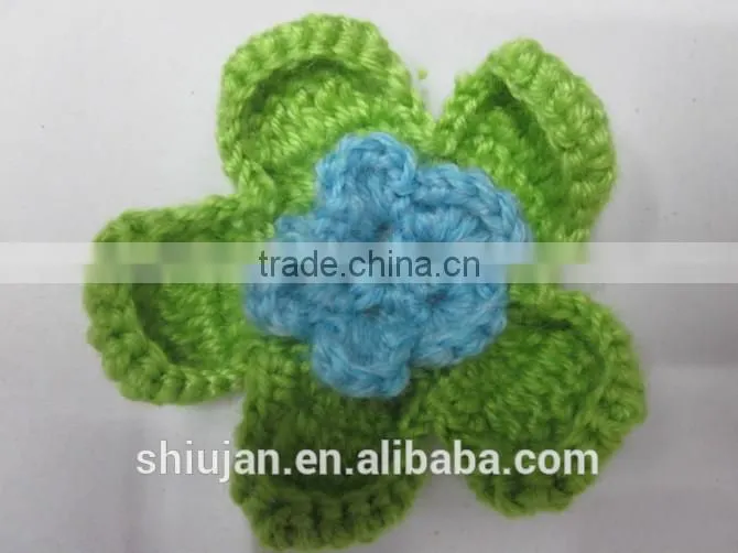 competitive crochet flower for garment decoration