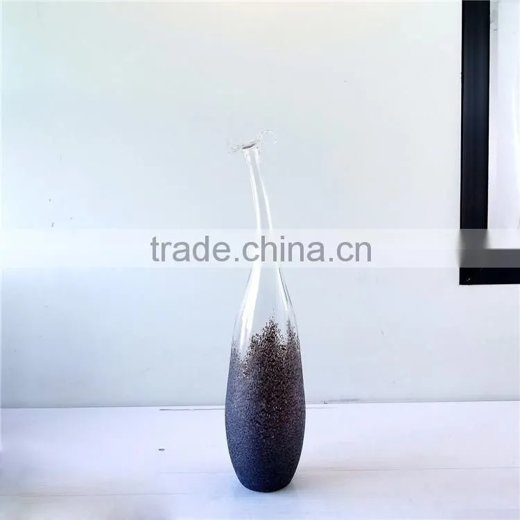 OUBOAO High grade large vase of flower hand blown glass bottles art glass vase