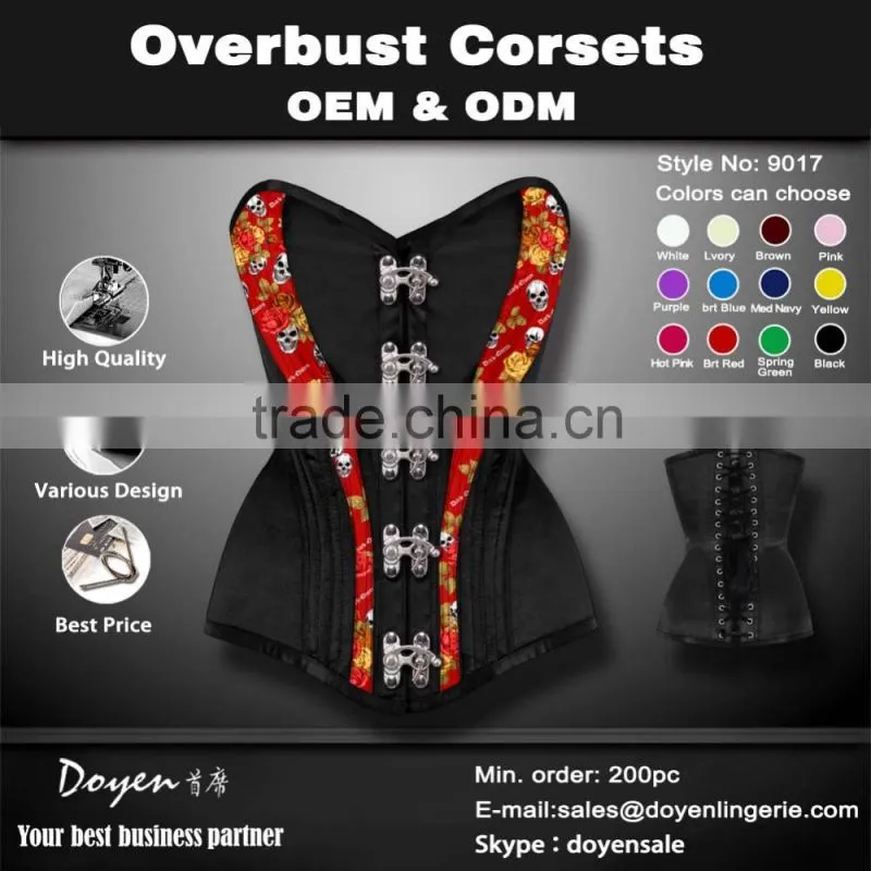 2015 New arrival elegant bustier corset tops shaper wear western bustier western corsets
