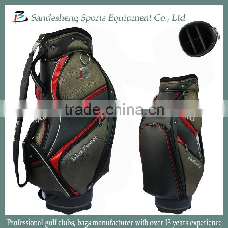The Latest PU Leather Men Golf Bag