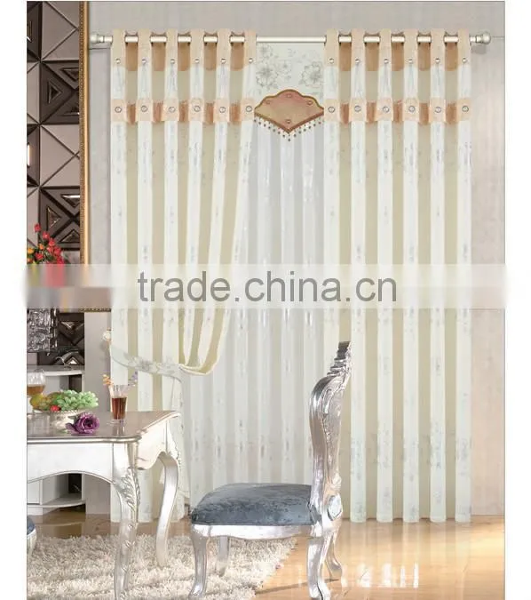 2015 hot sale printed designed No. 28 window curtains, made- up black out fabric in home or hotel
