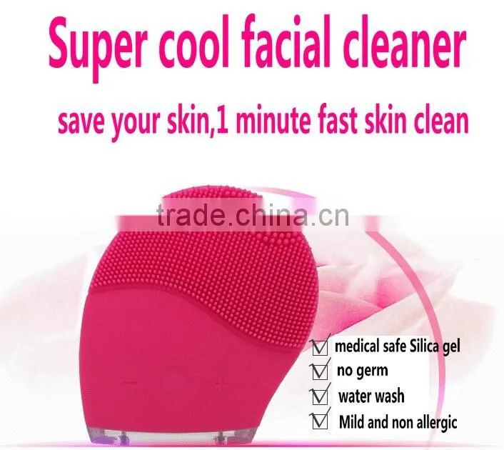 Face Wash Brushes Machine Soft Silicone Facial Brush Cleanser Waterproof Design Health Beauty Face Women Cleansers